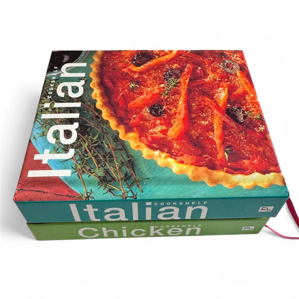 Mini Cookshelf Italian and Chicken Cookbook Set Cottage Decor - Picture 14 of 17